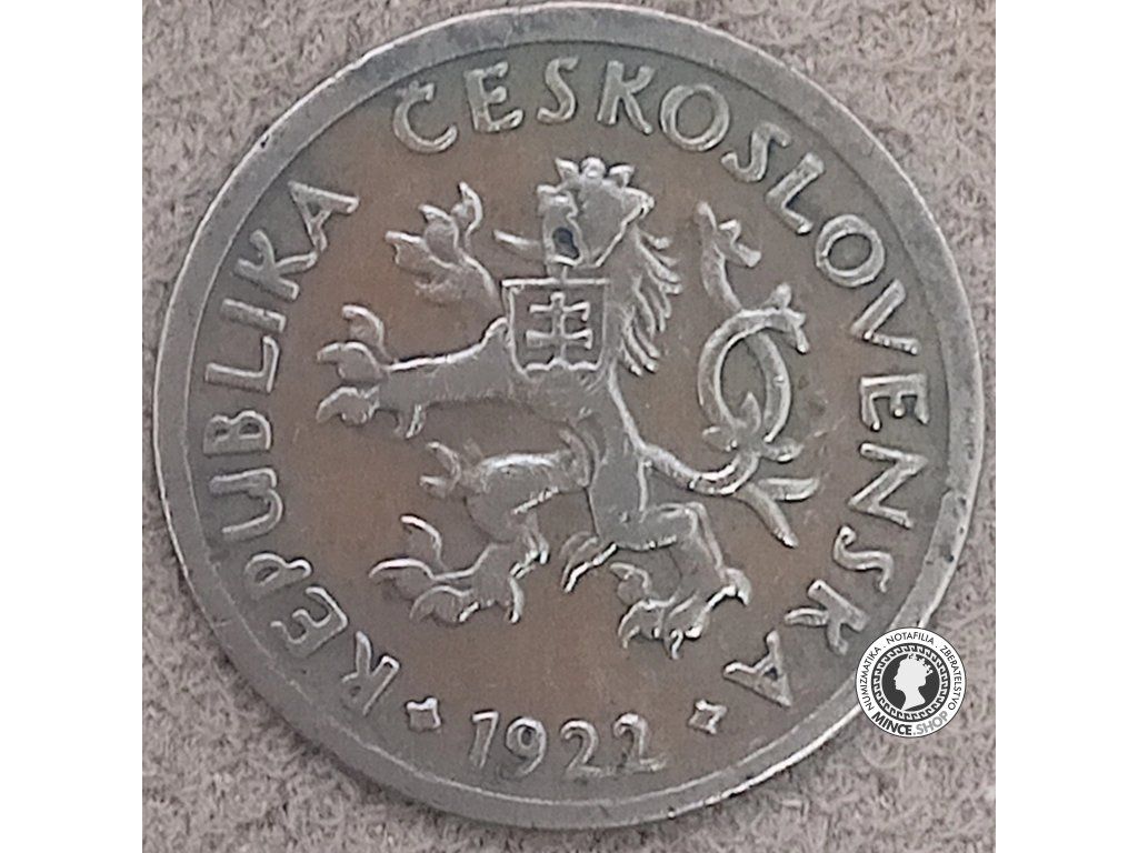 10 halier - 1.ČSR - 1922