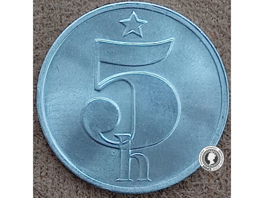 5 halier - Česko-Slovensko - 1982