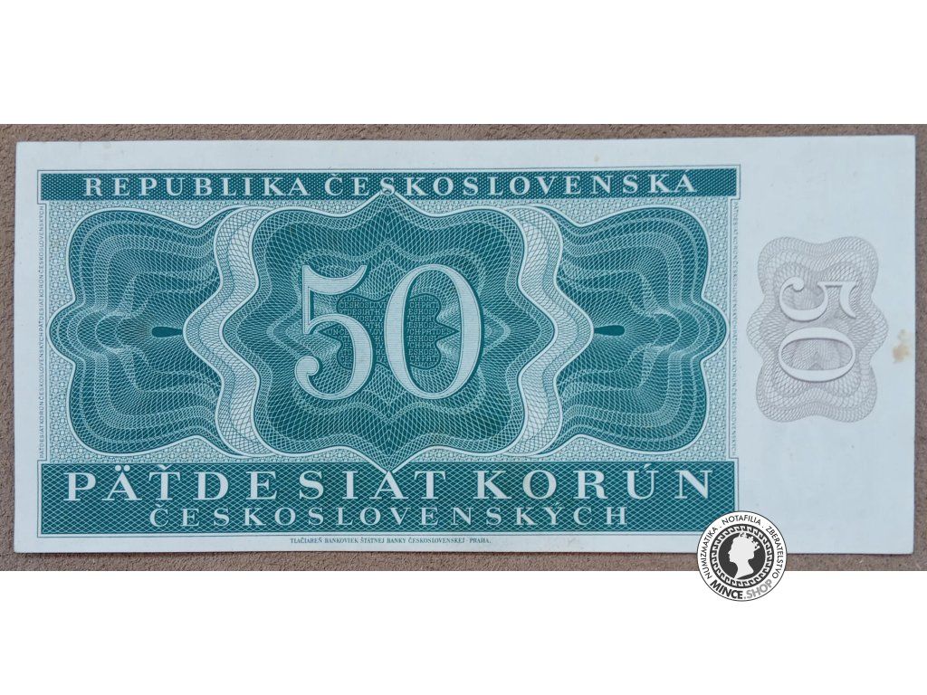 50 Korún - 1950 - ČSR - UNC