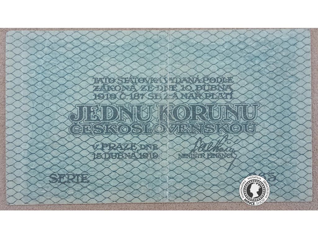 1 Koruna - 1919 - 1.ČSR