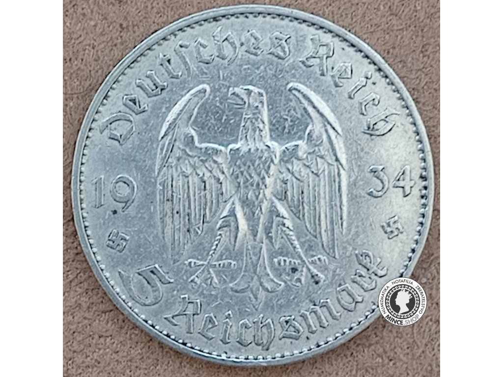 5 mariek - Nemecko - Tretia Ríša - 1934 J