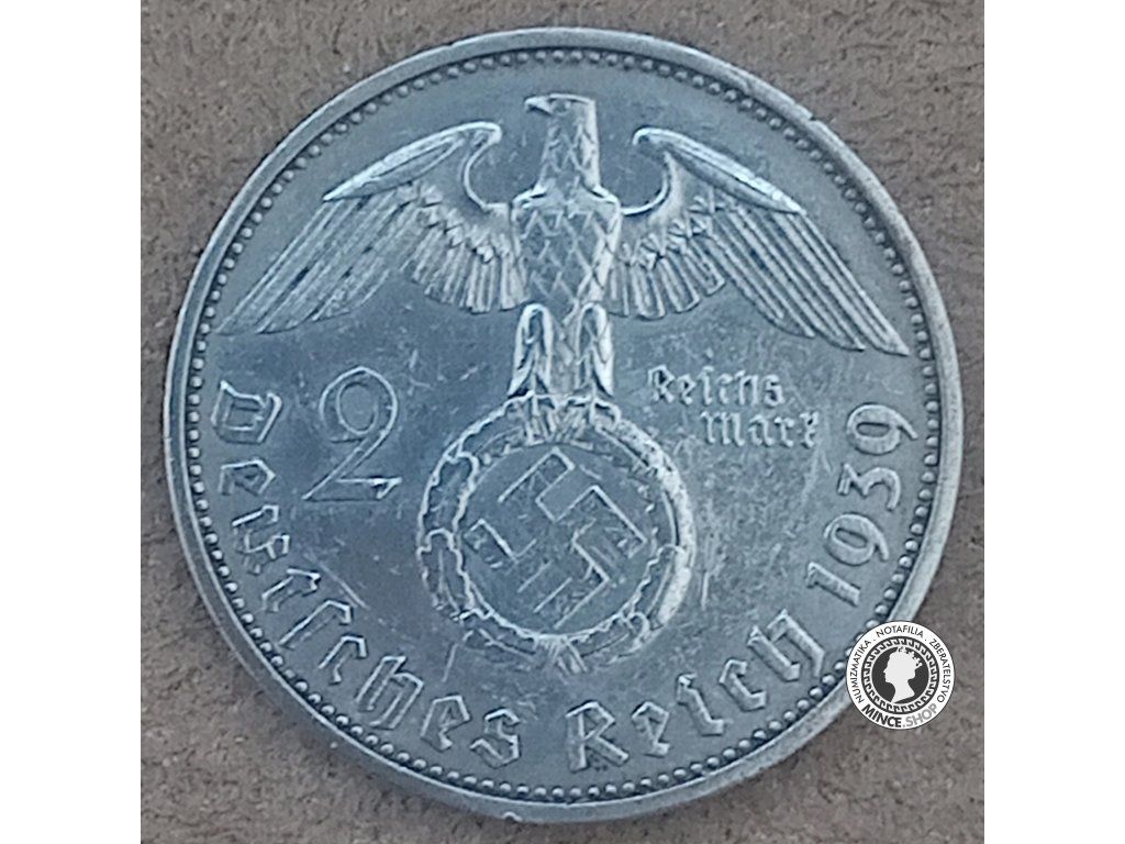 2 marka - Nemecko - Tretia Ríša - 1939 A