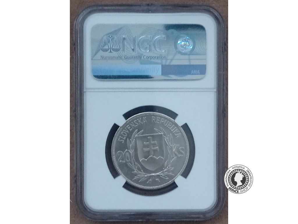 20 koruna - Slovenský Štát - 1939 - Dr. Jozef Tiso - kvalita AU DETAILS