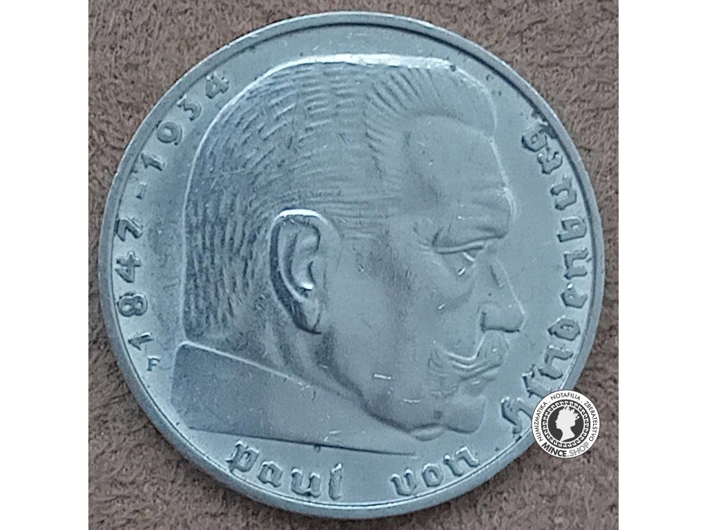 2 marka - Nemecko - Tretia Ríša - 1938 F