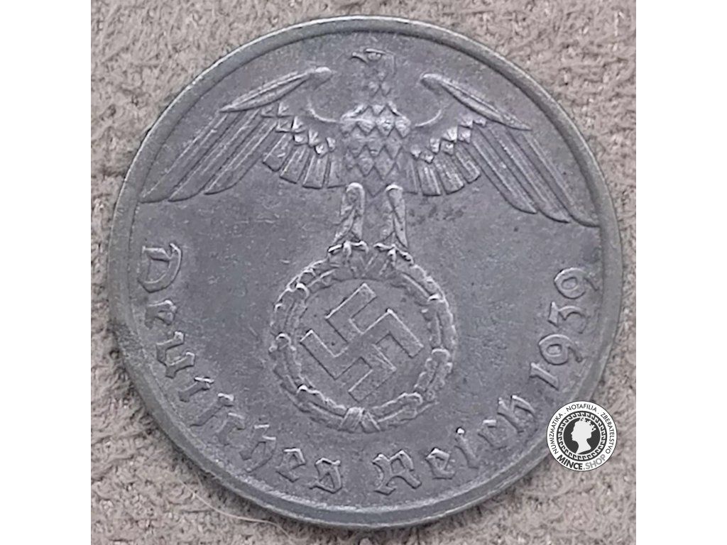 1 reichspfennig - Nemecko - Tretia Ríša - 1939 A